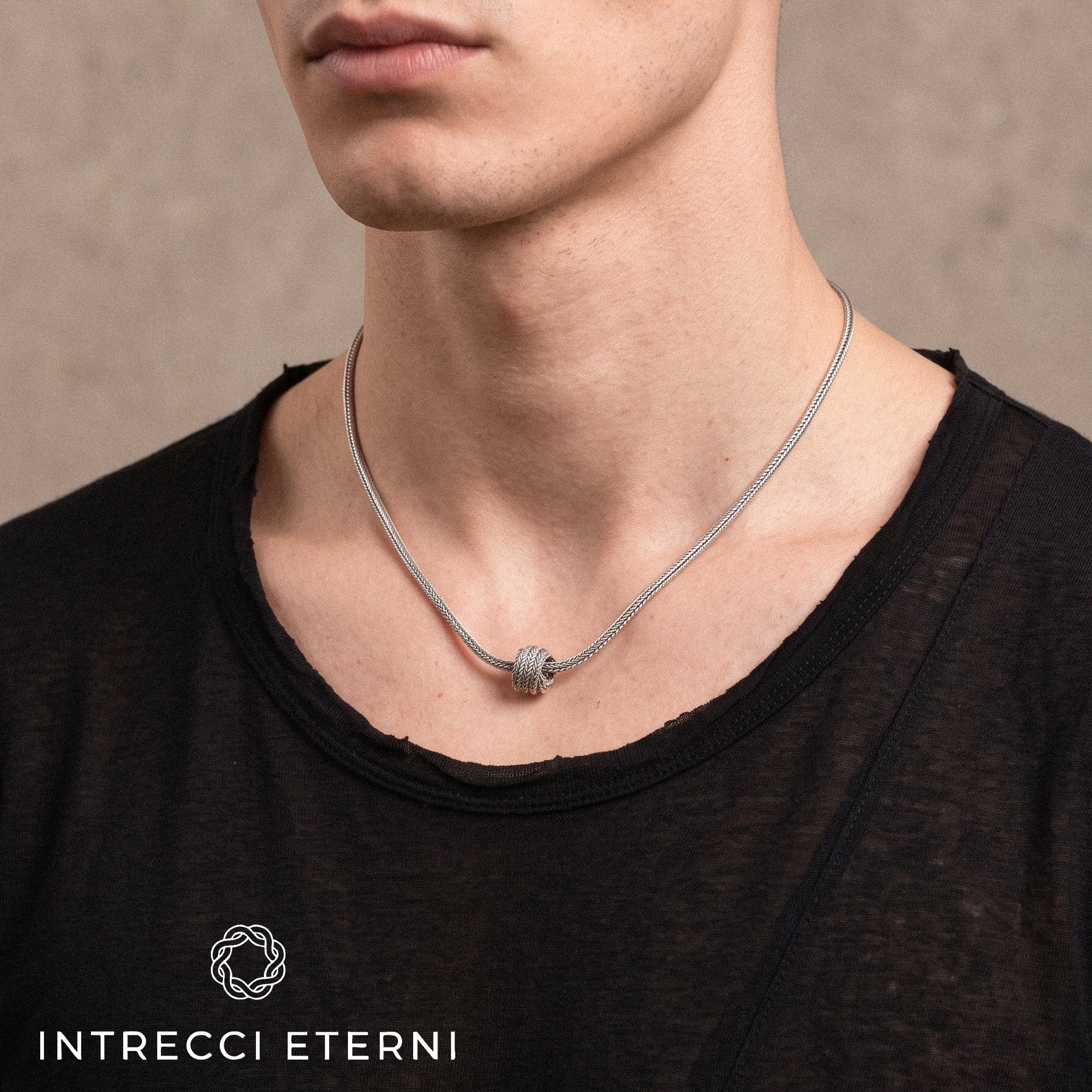 COLLANA INTRECCIO UNIVERSE SILVER