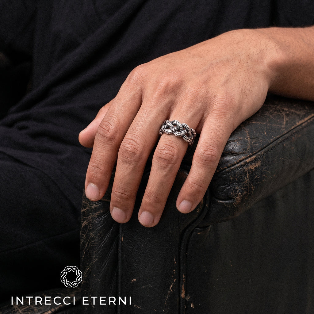 ANELLO INTRECCIO SILVER