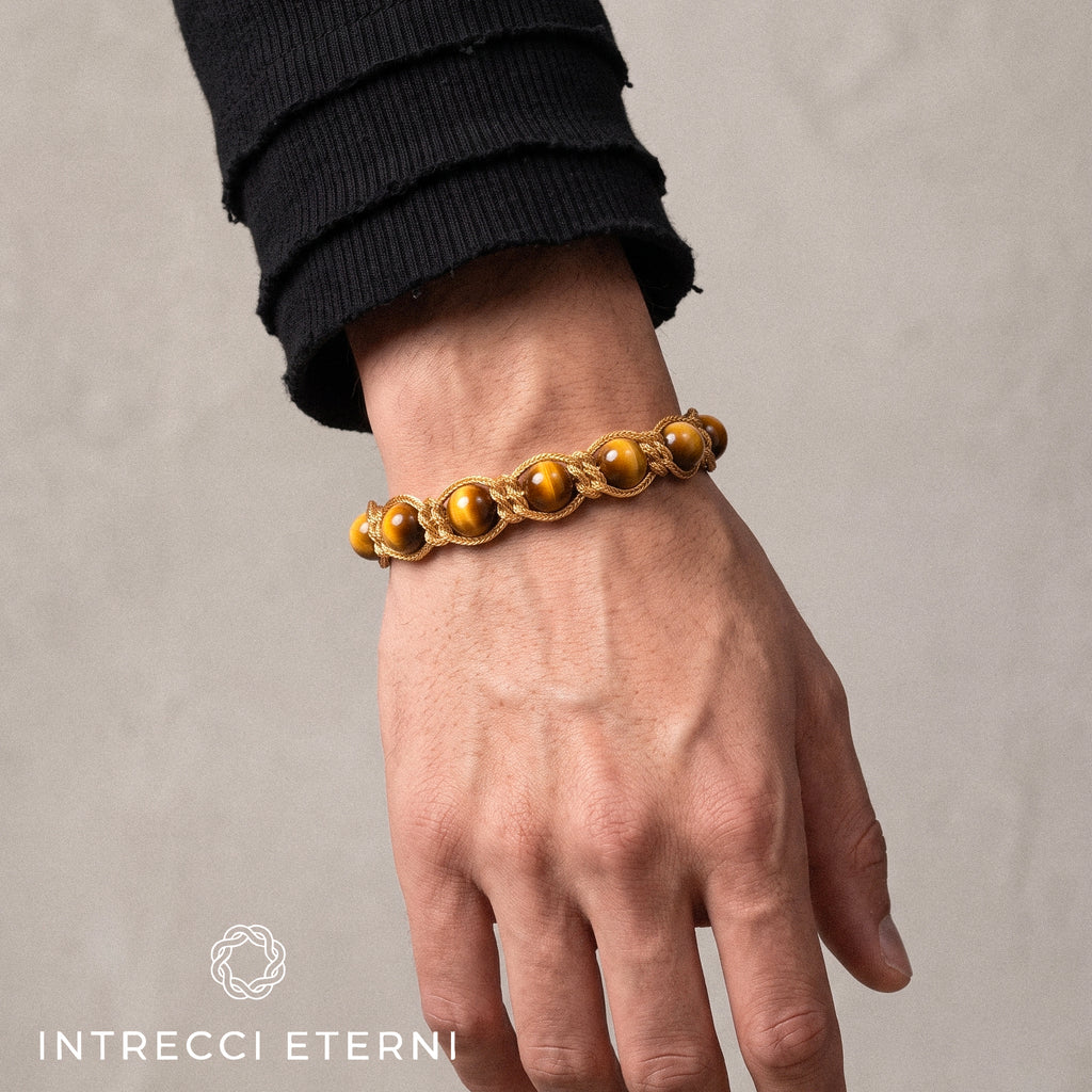 BRACCIALE PIETRE SIRIO GOLD/YELLOW