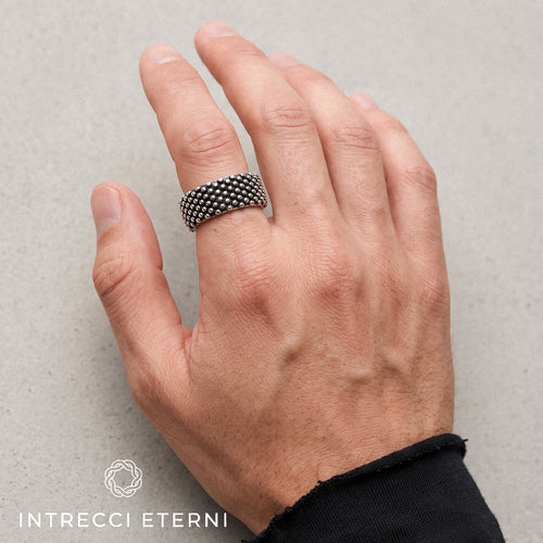 ANELLO NEST SILVER/BLACK
