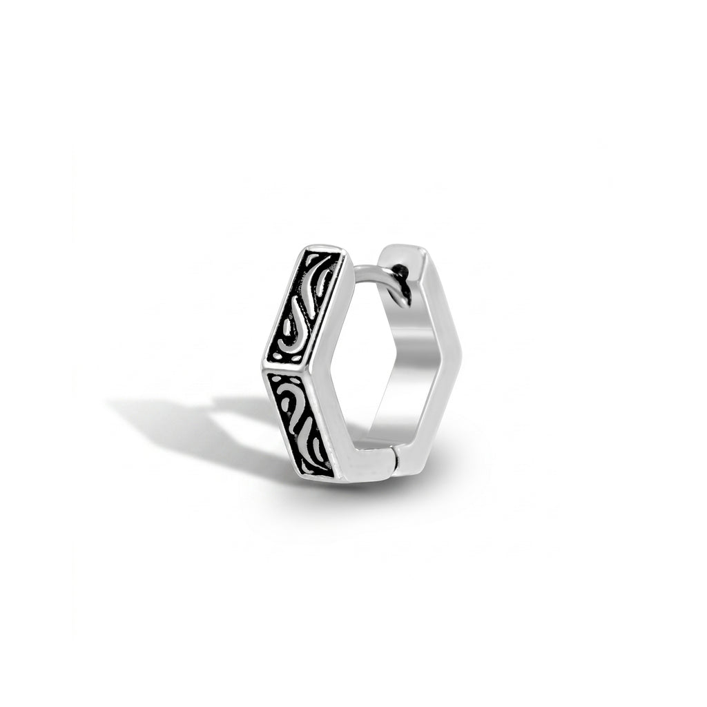 ORECCHINO  AZTEC SILVER