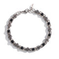BRACCIALE PIETRE IZAR SILVER/BLACK