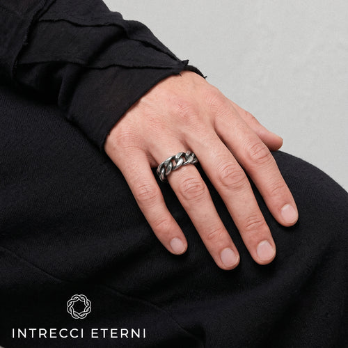 ANELLO CATENA SILVER