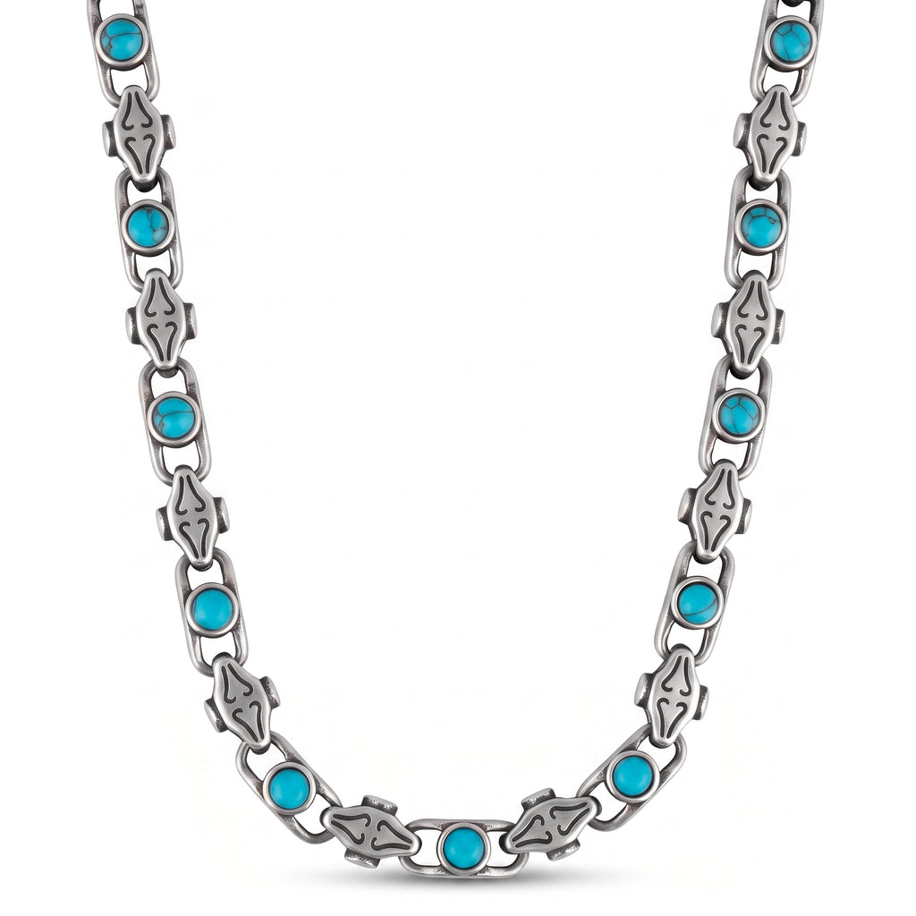 COLLANA PIETRE IZAR SILVER/BLUE