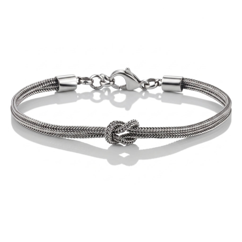 BRACCIALE INTRECCIO INFINITY SILVER