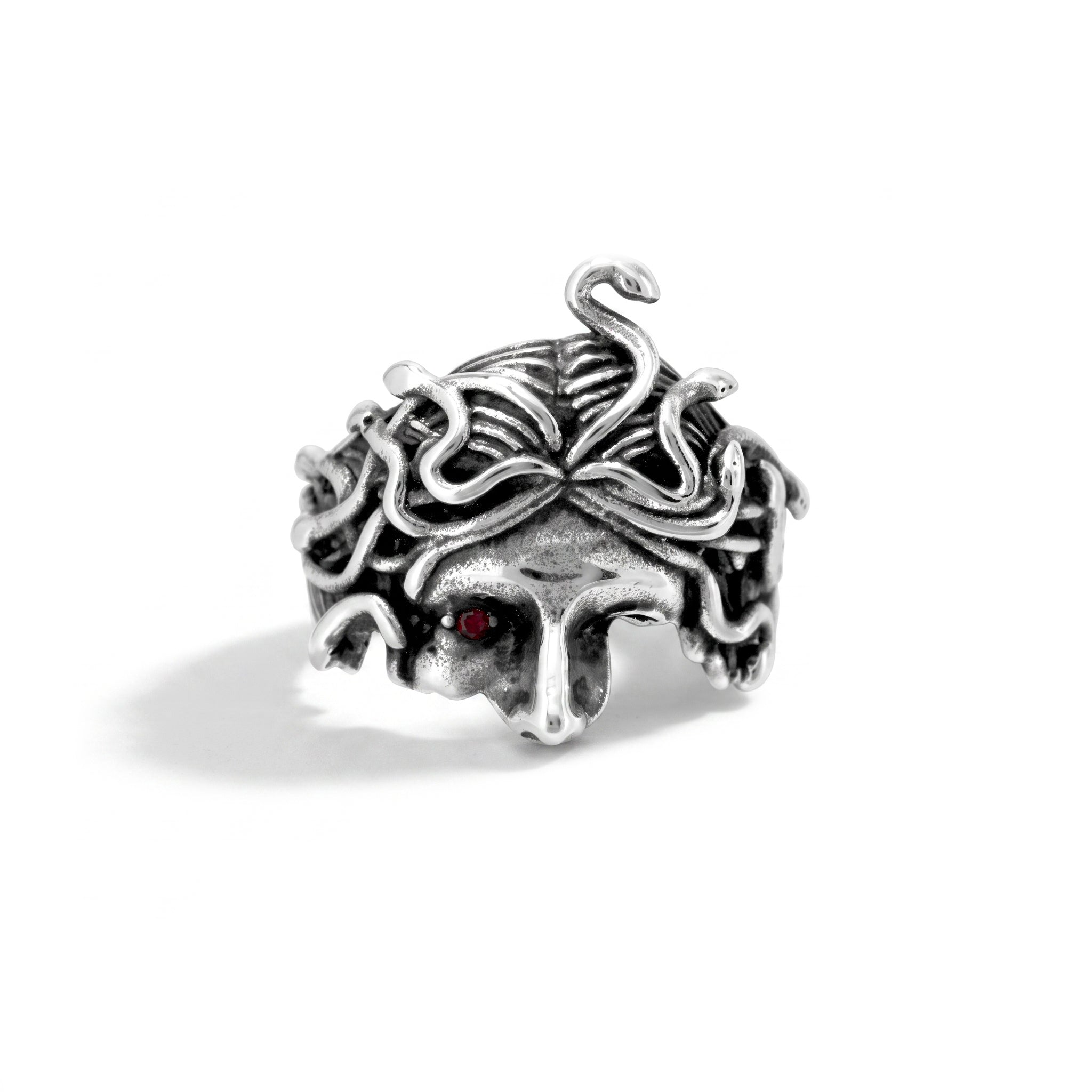 ANELLO GORGONE SILVER