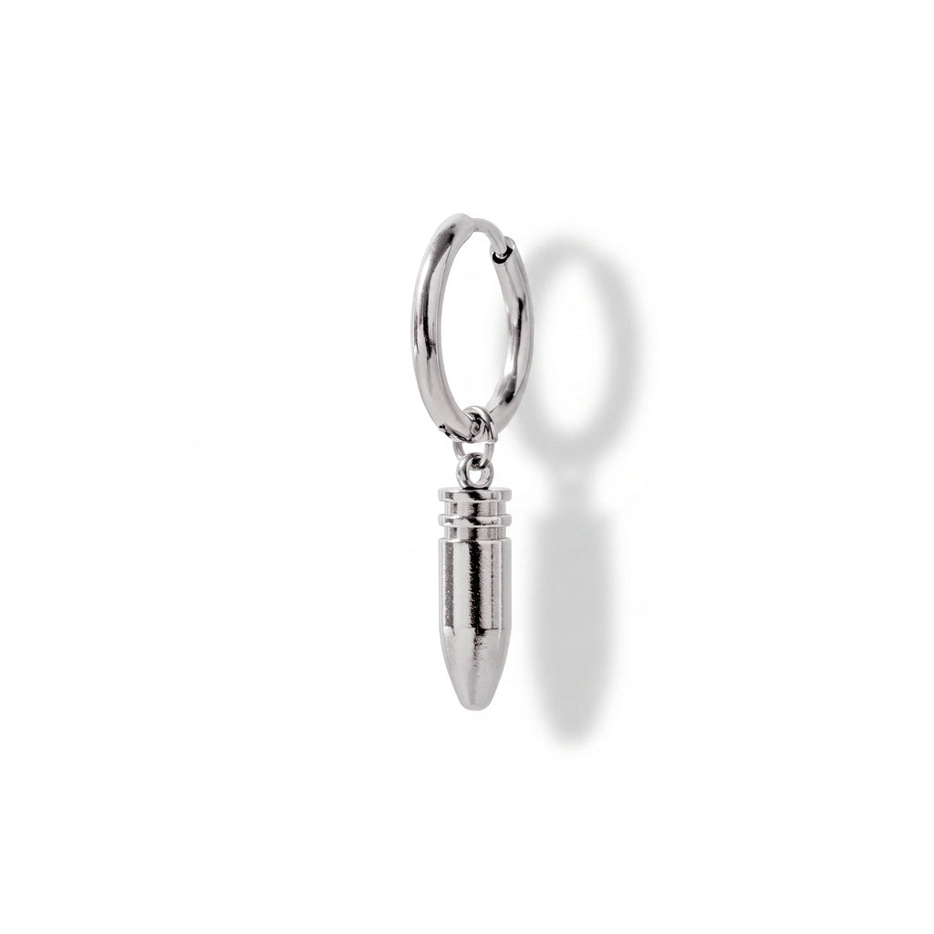 ORECCHINO BULLET SILVER