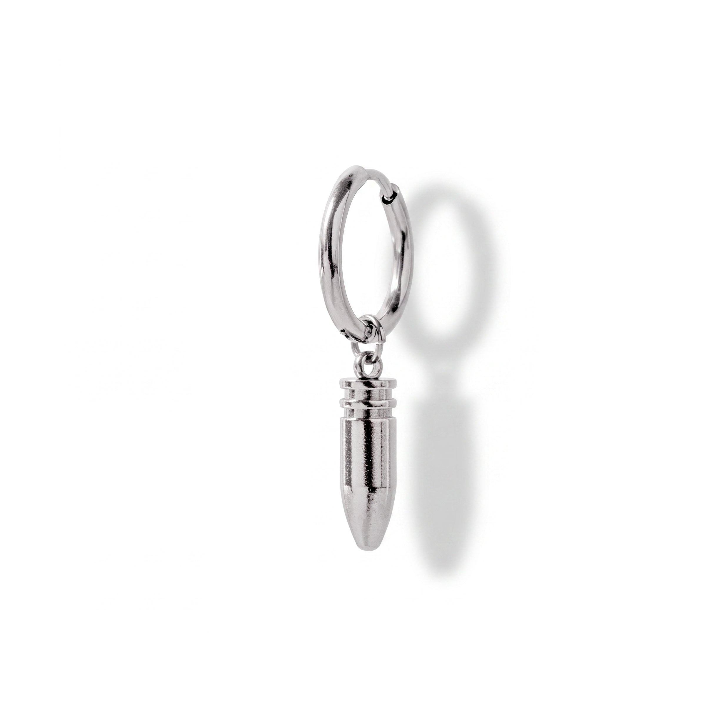 ORECCHINO BULLET SILVER