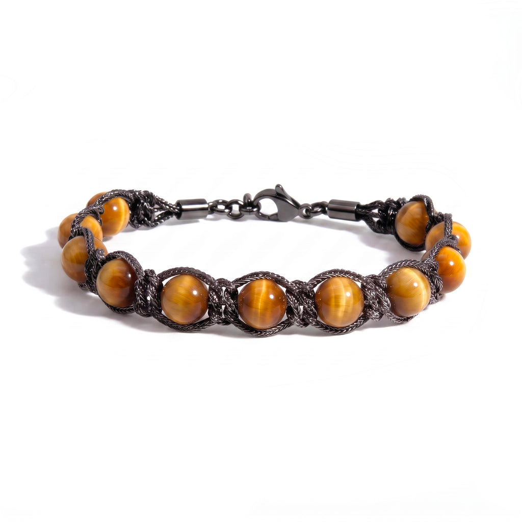 BRACCIALE PIETRE SIRIO BLACK/YELLOW