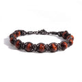 BRACCIALE PIETRE SIRIO BLACK/RED