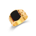 ANELLO CATENA BLACK STONE GOLD