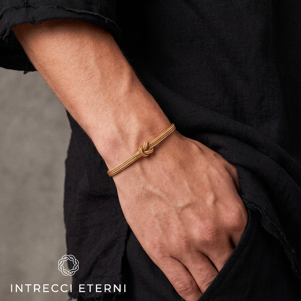 BRACCIALE INTRECCIO INFINITY GOLD