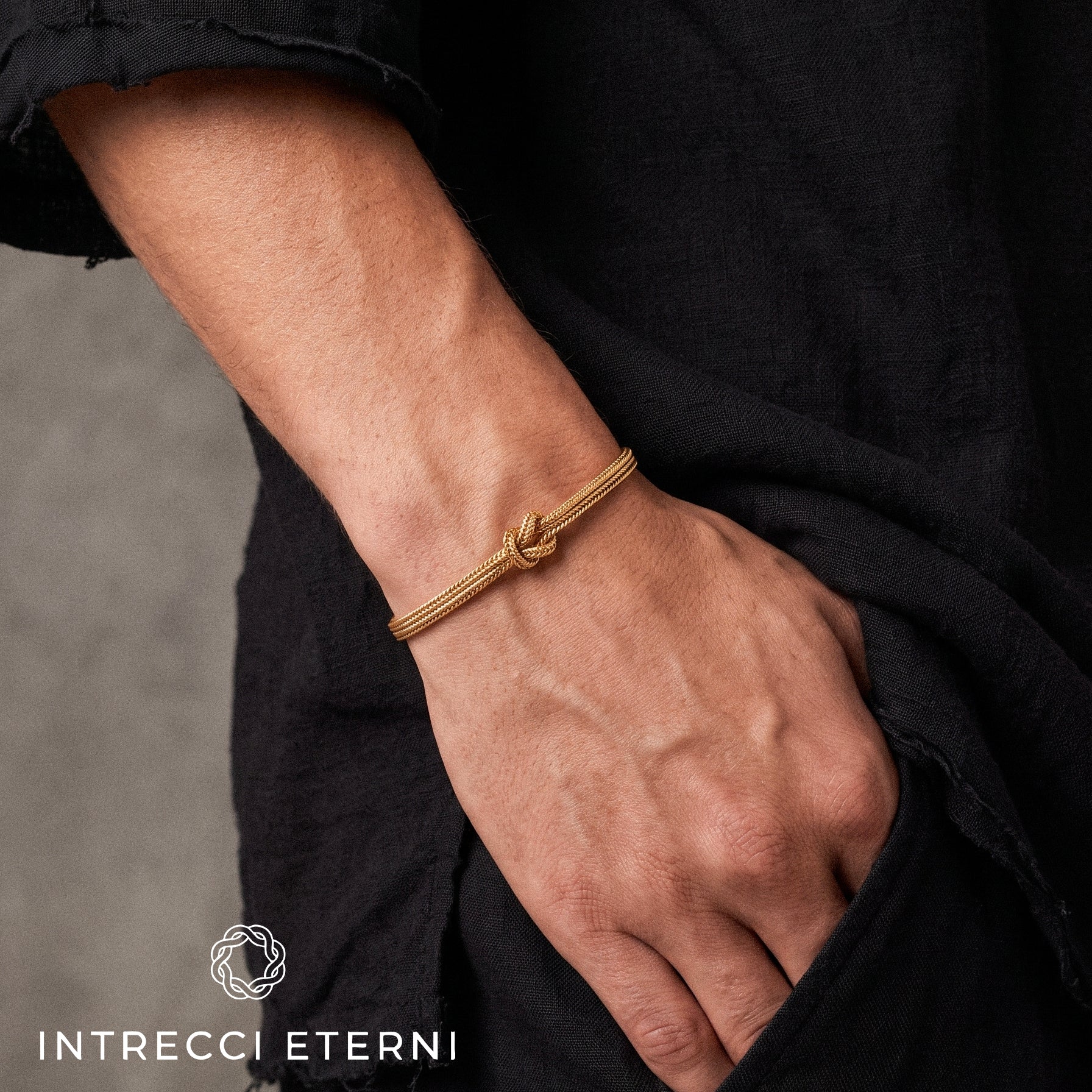 BRACCIALE INTRECCIO INFINITY GOLD