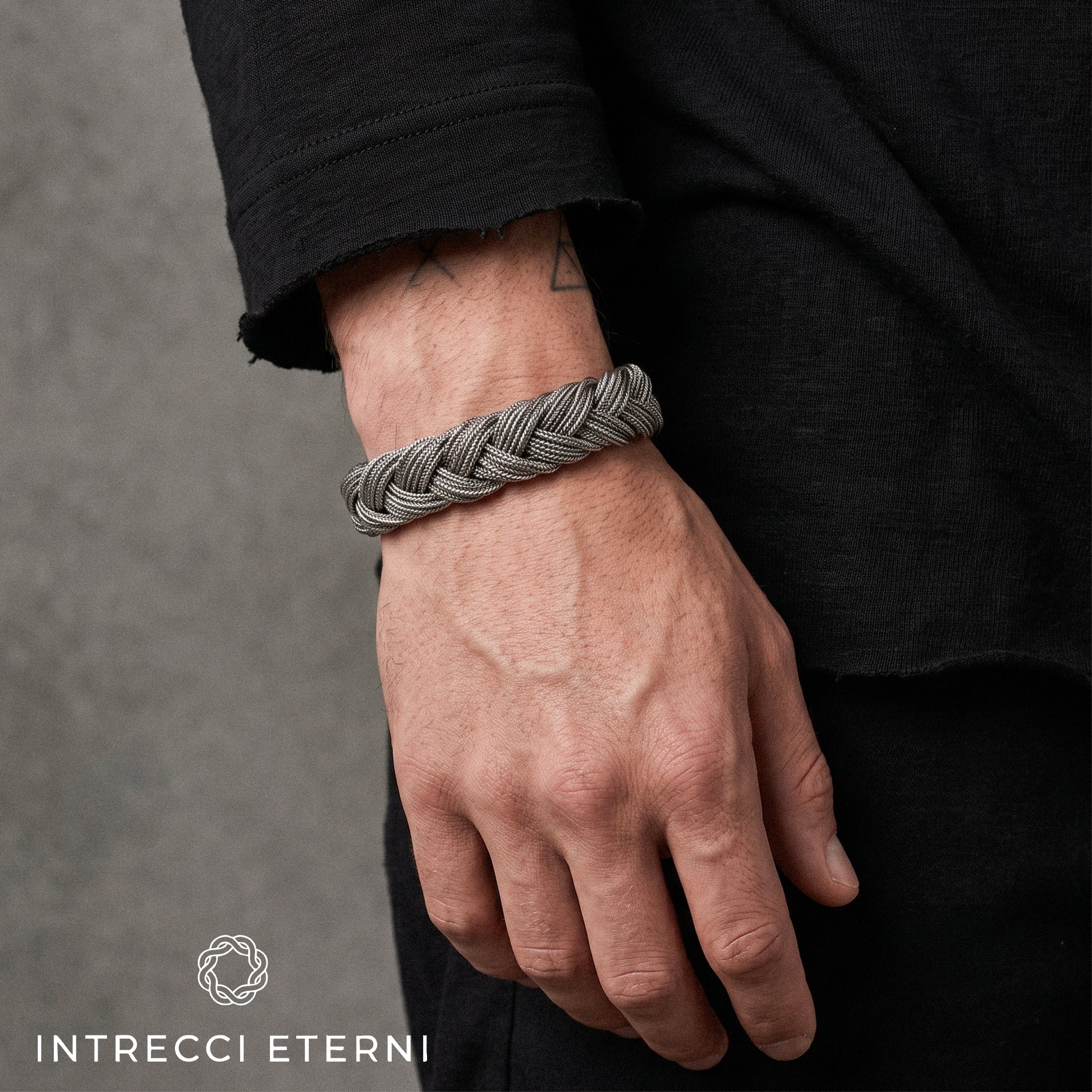 BRACCIALE INTRECCIO MERCURIO SILVER