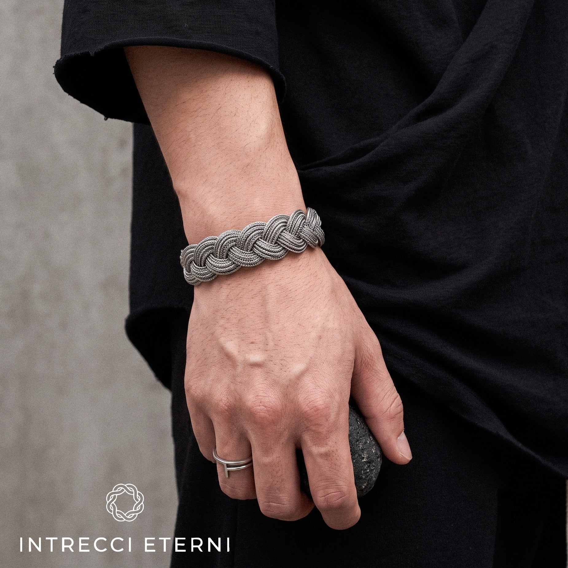BRACCIALE INTRECCIO GIOVE SILVER