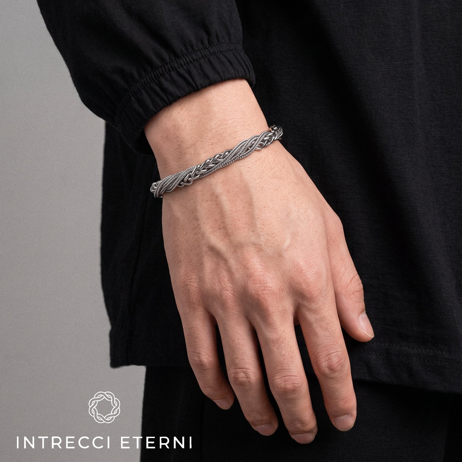BRACCIALE INTRECCIO URANO SILVER