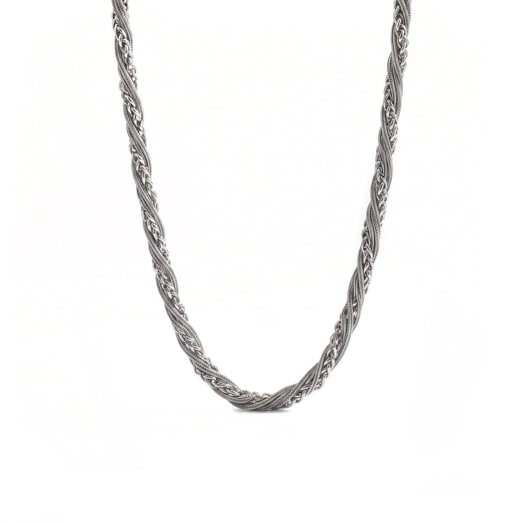 COLLANA INTRECCIO URANO SILVER