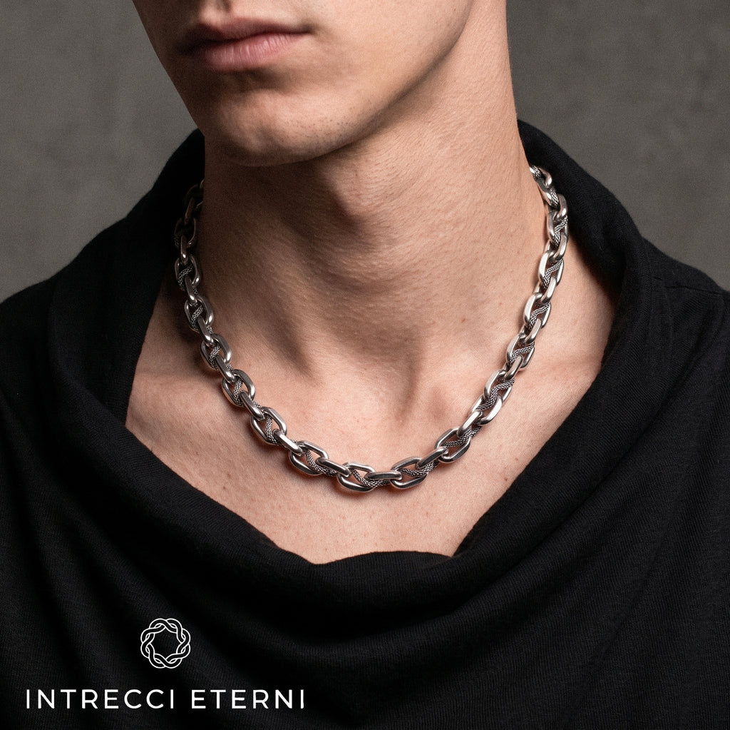 COLLANA CATENA TETI SILVER