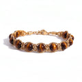 BRACCIALE PIETRE SIRIO GOLD/BROWN