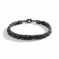 BRACCIALE INTRECCIO  SATURNO BLACK