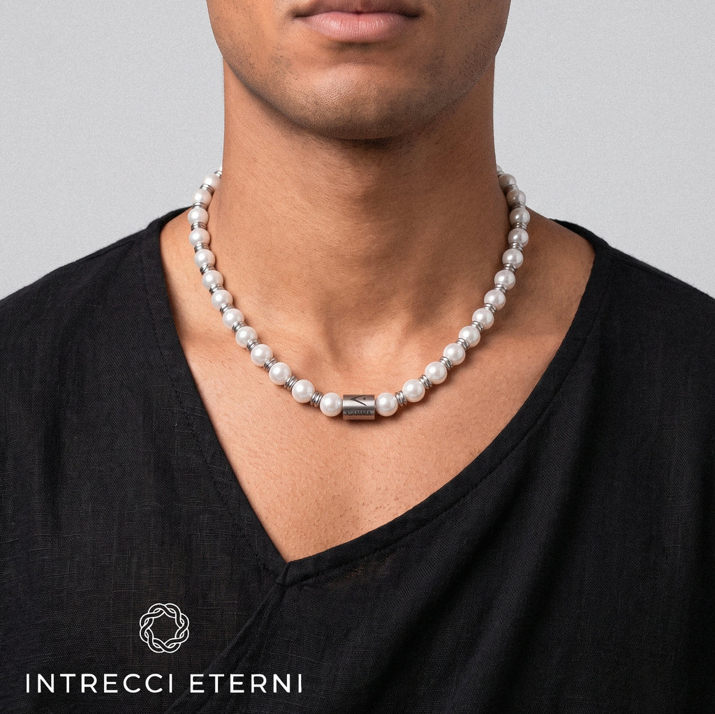 COLLANA PERLA VEGA SILVER