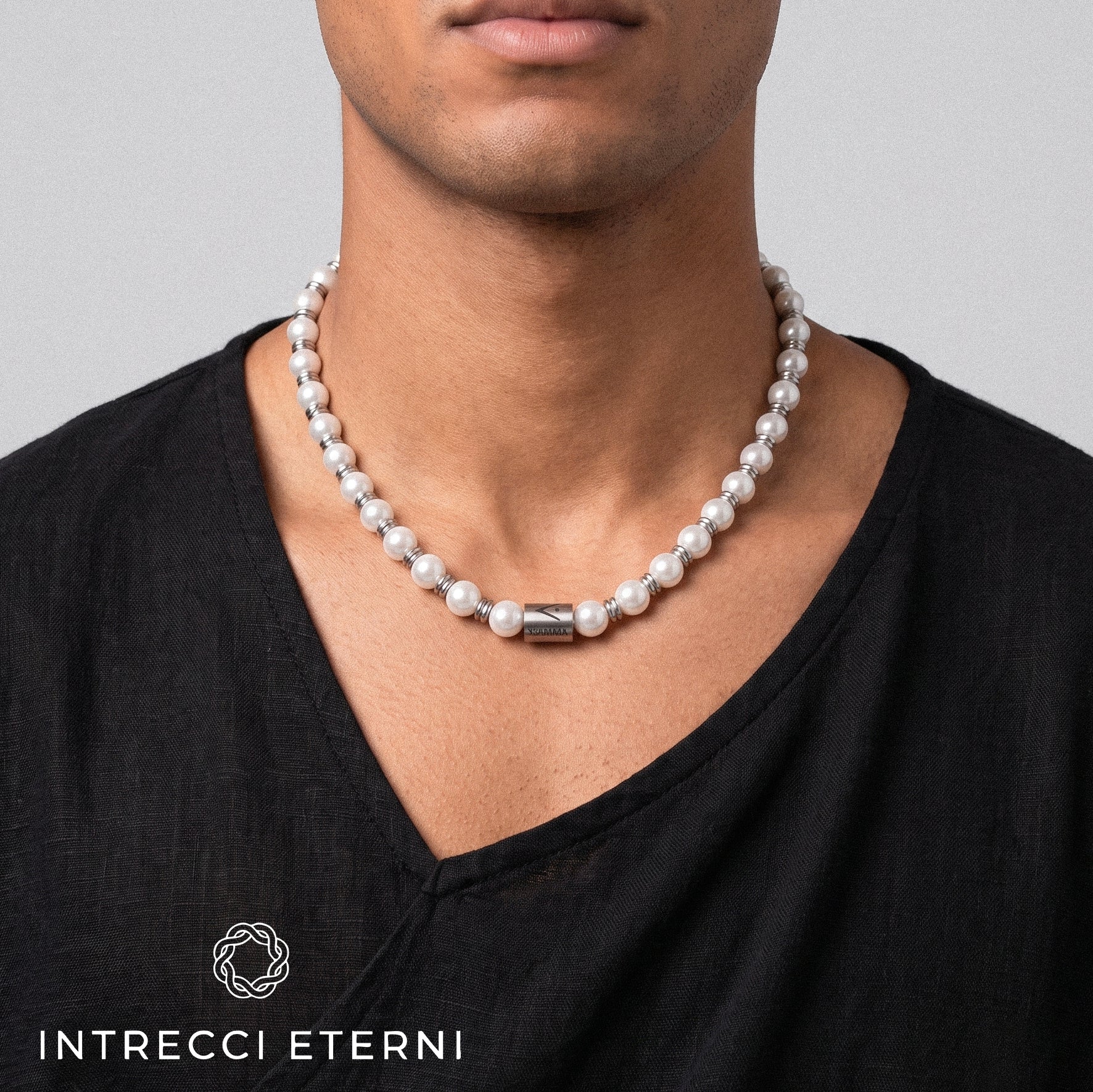 COLLANA PERLA VEGA SILVER