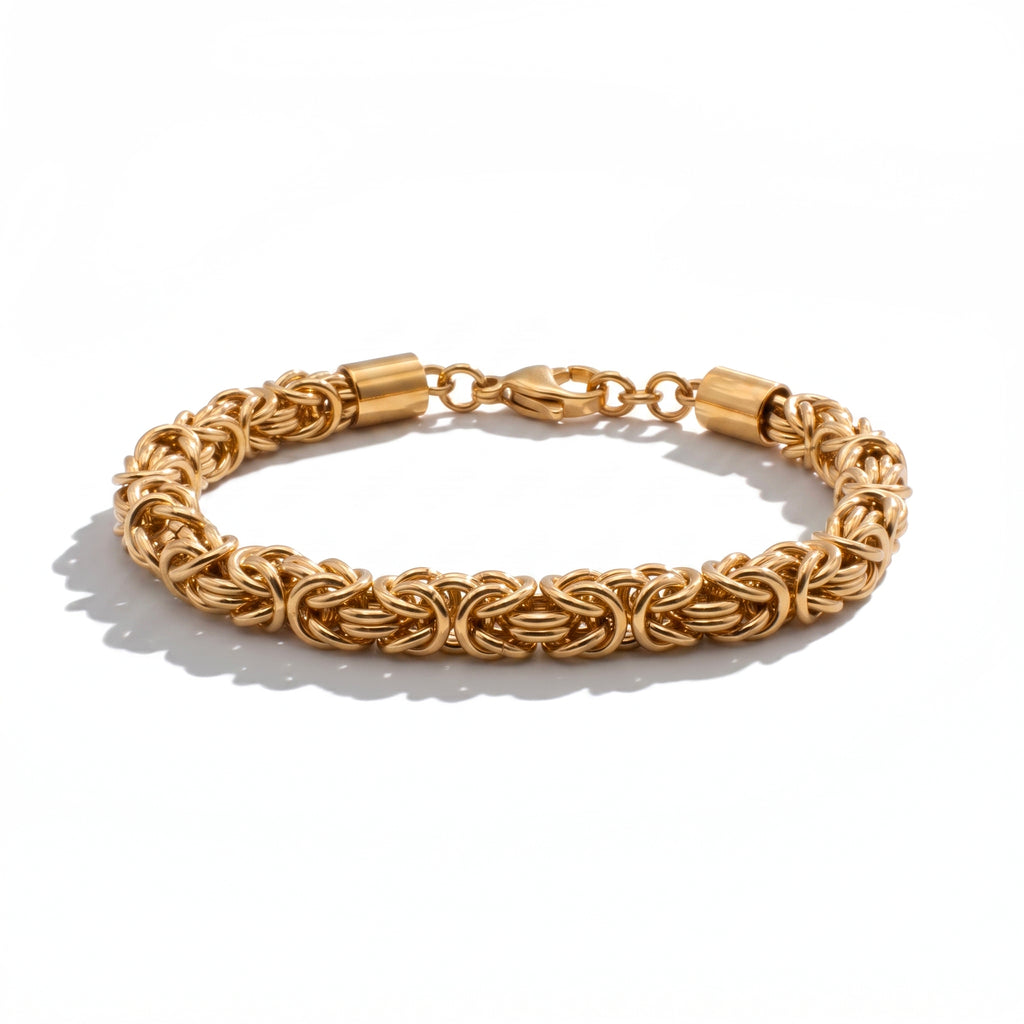 BRACCIALE INTRECCIO NETTUNO  GOLD