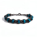 BRACCIALE PIETRE SIRIO BLACK/BLUE