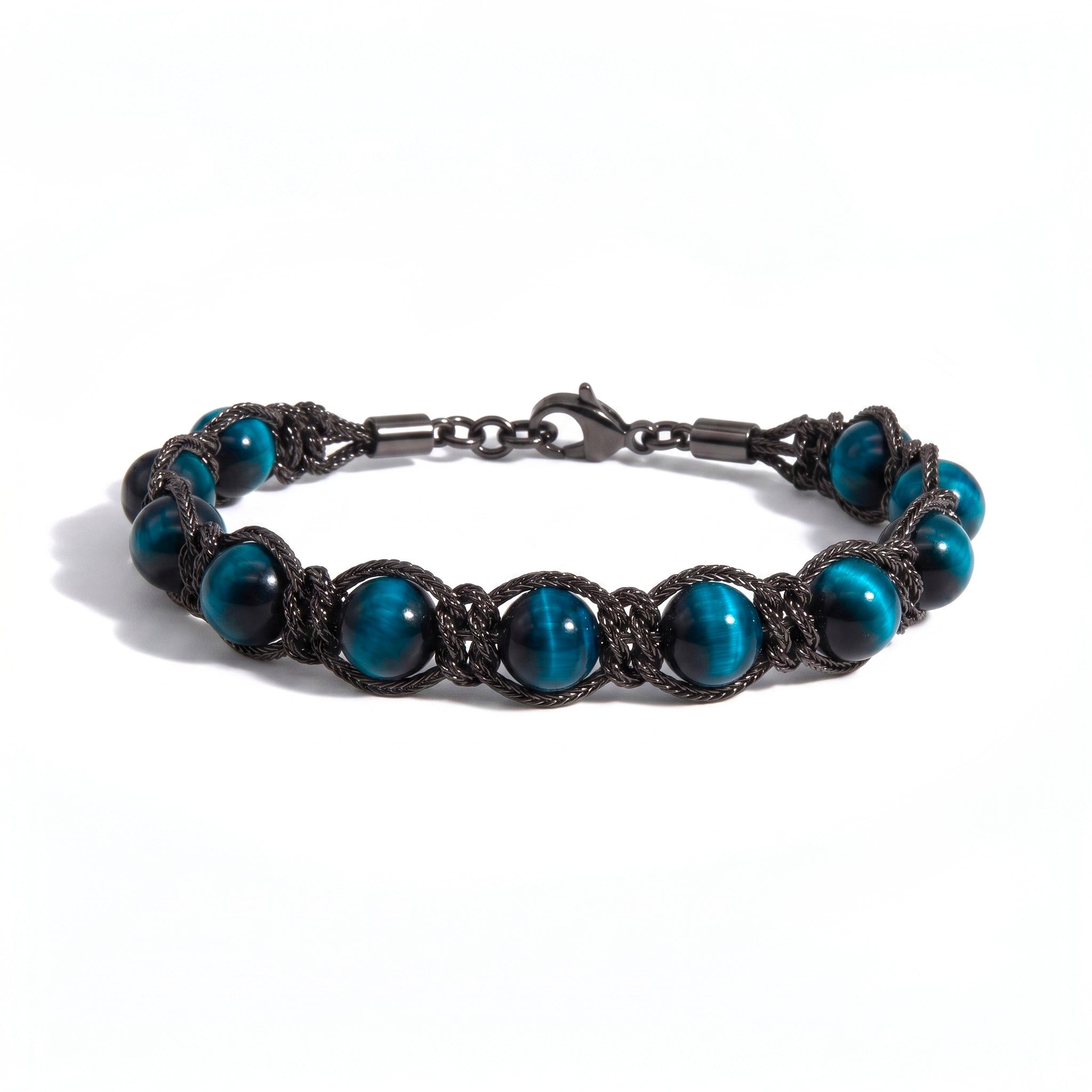 BRACCIALE PIETRE SIRIO BLACK/BLUE
