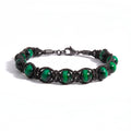 BRACCIALE PIETRE SIRIO BLACK/GREEN