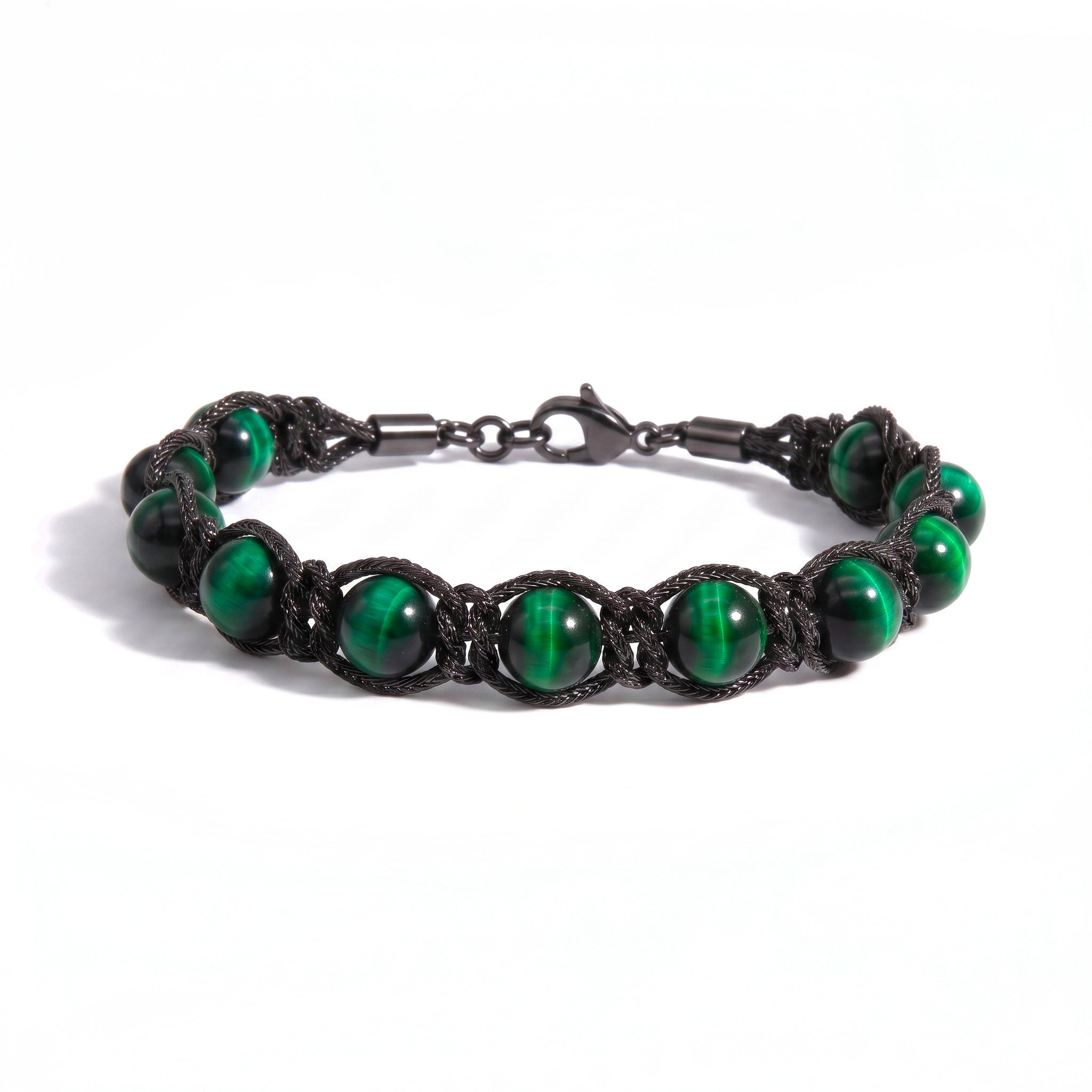 BRACCIALE PIETRE SIRIO BLACK/GREEN