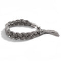 BRACCIALE INTRECCIO TITANO SILVER