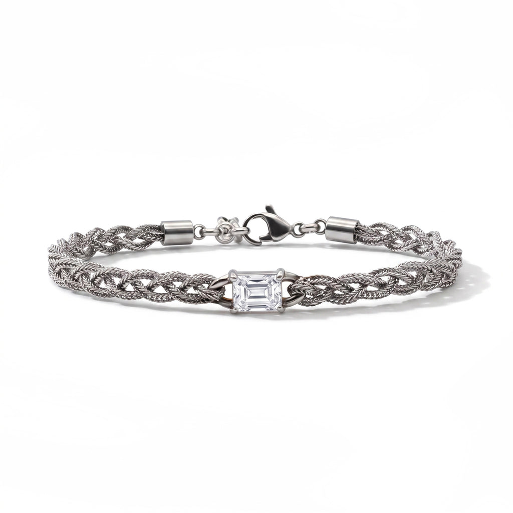 BRACCIALE PIETRA NEREIDE SILVER/ CRYSTAL