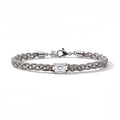 BRACCIALE PIETRA NEREIDE SILVER/ CRYSTAL