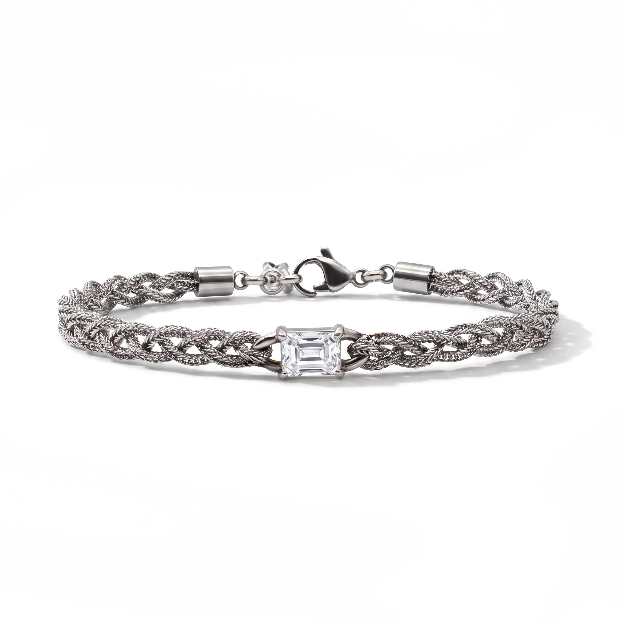 BRACCIALE PIETRA NEREIDE SILVER/ CRYSTAL