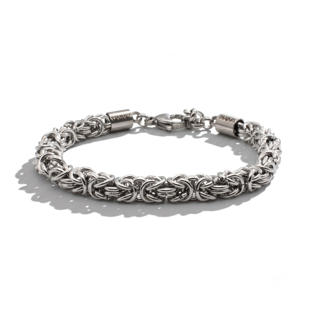BRACCIALE INTRECCIO NETTUNO  SILVER