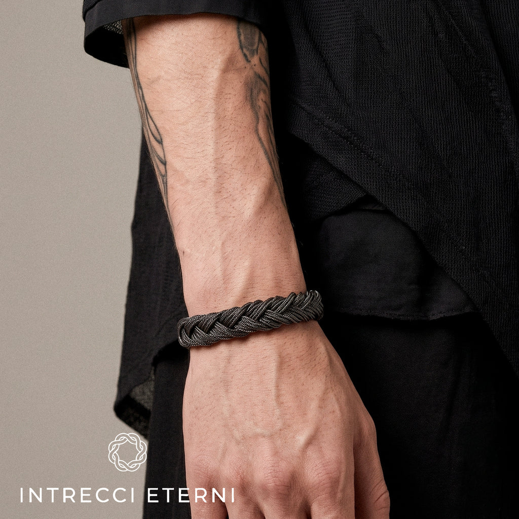 BRACCIALE INTRECCIO MARTE BLACK