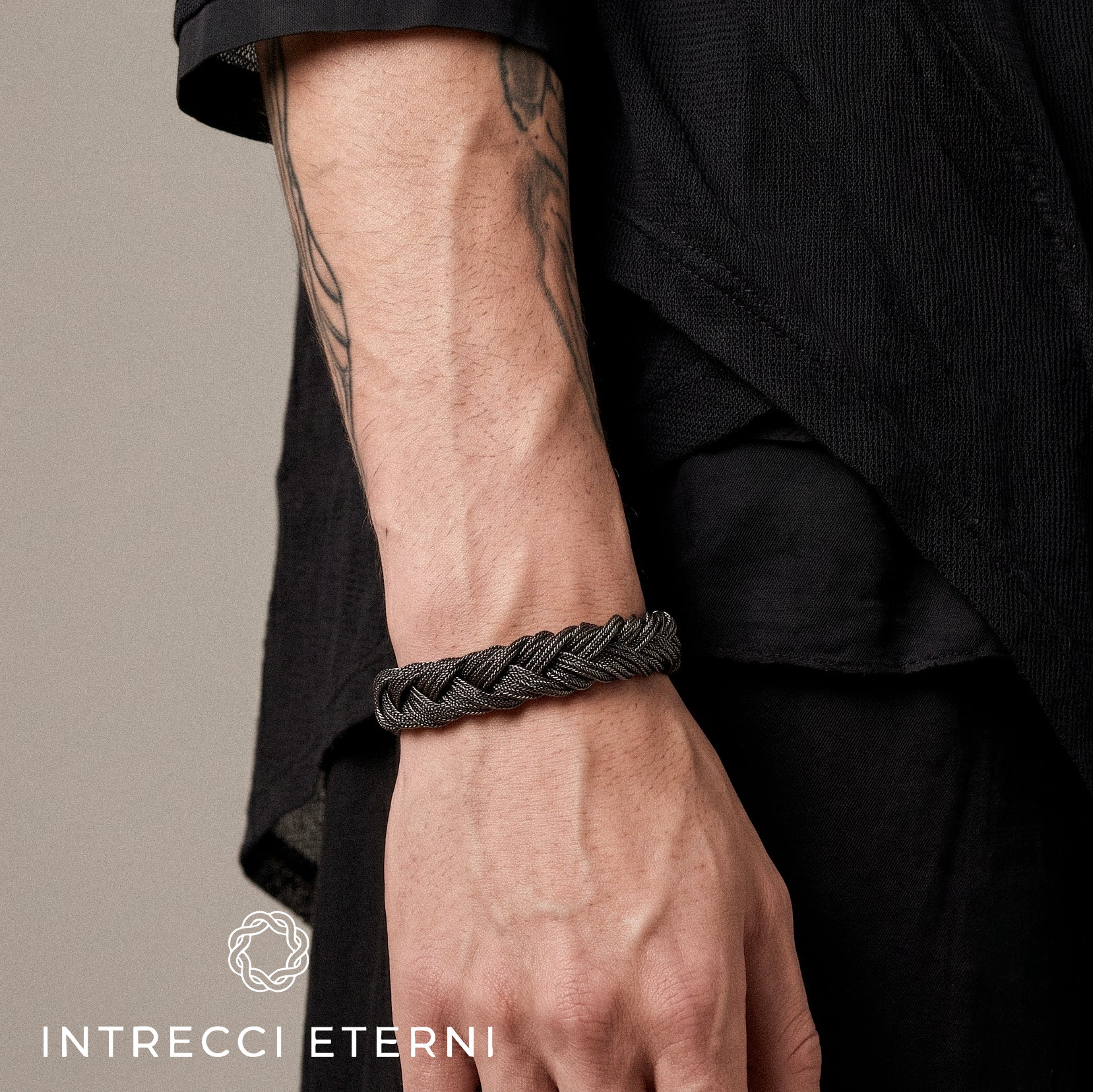 BRACCIALE INTRECCIO MARTE BLACK