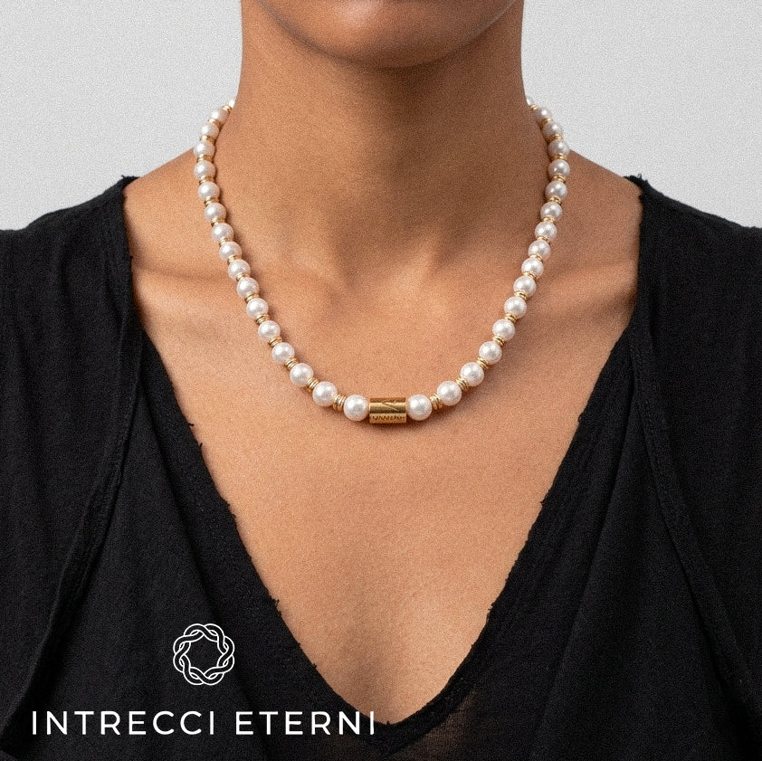 COLLANA PERLA VEGA GOLD