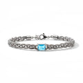 BRACCIALE PIETRA NEREIDE SILVER/ BLUE