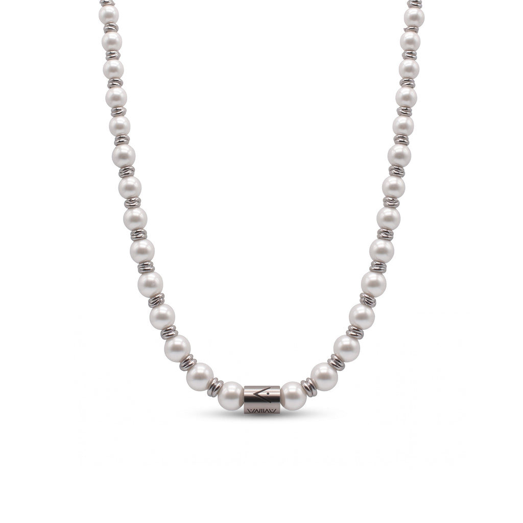 COLLANA PERLA VEGA SILVER