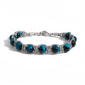 BRACCIALE PIETRE SIRIO SILVER/BLUE