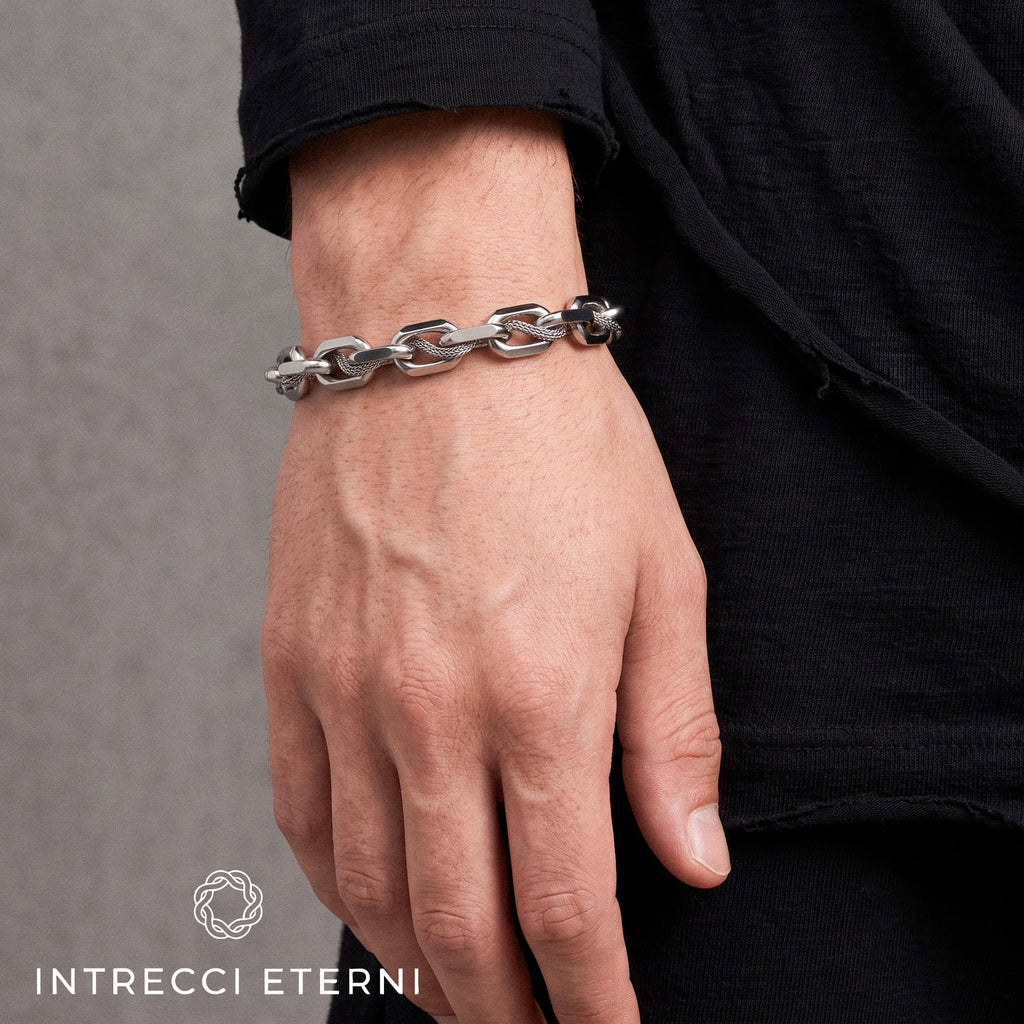 BRACCIALE CATENA TETI SILVER