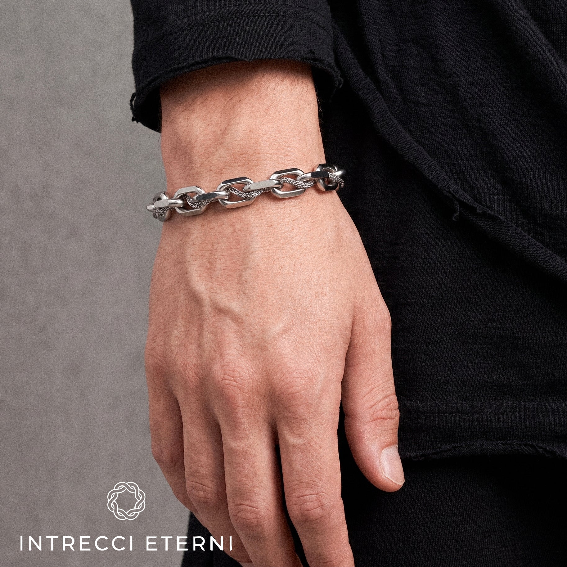 BRACCIALE CATENA TETI SILVER