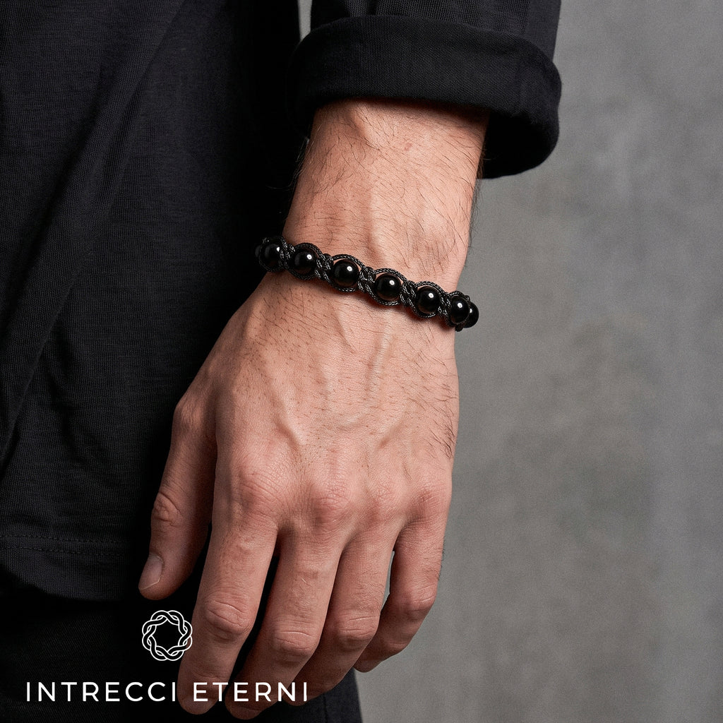 BRACCIALE PIETRE SIRIO BLACK