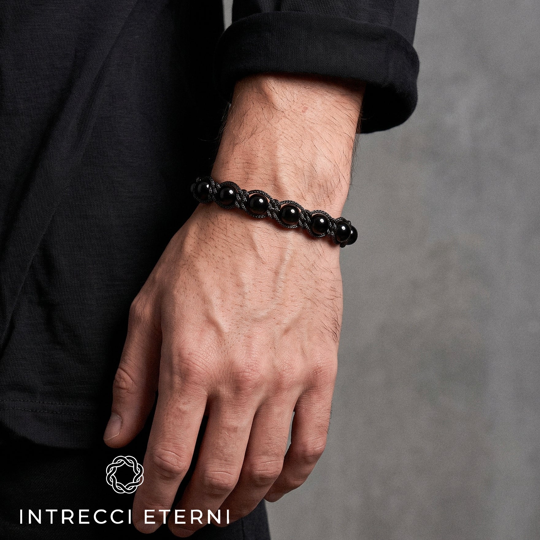 BRACCIALE PIETRE SIRIO BLACK