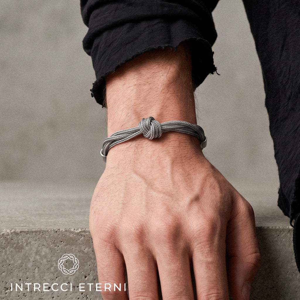 BRACCIALE NODO RIGEL SILVER