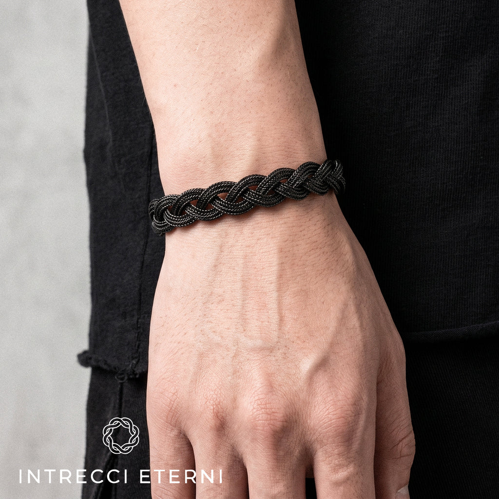 BRACCIALE INTRECCIO VENERE BLACK