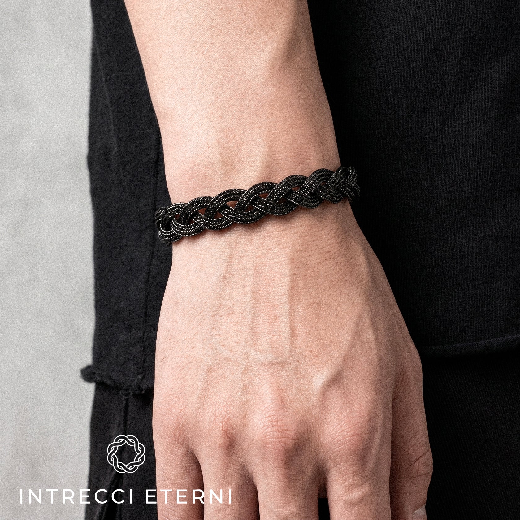 BRACCIALE INTRECCIO VENERE BLACK