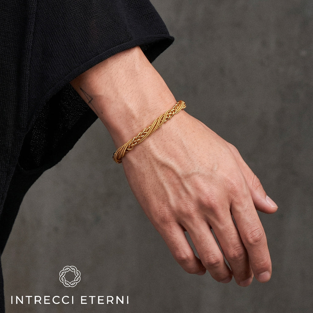 BRACCIALE INTRECCIO URANO GOLD